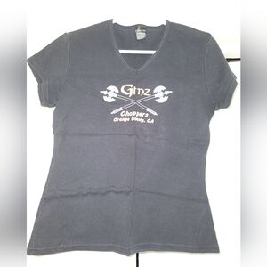 Hanes Black Fitted Short Sleeve T-Shirt